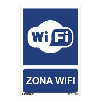 Seãal Uso Obligatorio ''zona Wifi'' (pvc 07mm) 30x40cm - Neoferr..