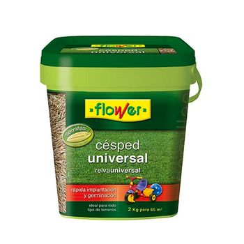 Flower Semillas De Césped Universal, Cubo 2 Kg