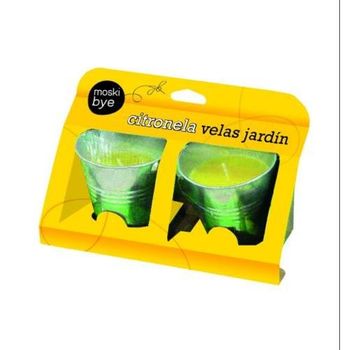 Vela En Cubo Metal C/citronela (pack 2) 1-20559