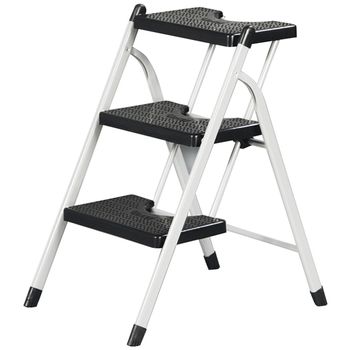 Taburete-escalera Industrial De Aluminio Plegable 4 Peldaños Con Barandilla  Serie K-fold con Ofertas en Carrefour