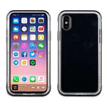 Muvit Funda Bump Compatible Con Apple Iphone Xs/x + Protector Pantalla Vidrio Templado Plano