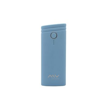 Myway Power Bank 5000 Mah Usb 2 Puertos 1a + 2.1a Cable Usb-micro Usb Azul