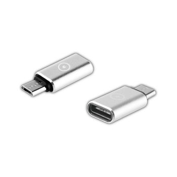 Muvit Adaptador Tipo C A Micro Usb Plata