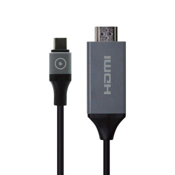 Muvit Cable Tipo C 3.0 A Hdmi2m Gris Y Negro