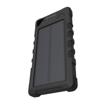 Muvit Power Bank Solar 16000 Mah 2 Usb (2.4+1a) Ip67 Negra