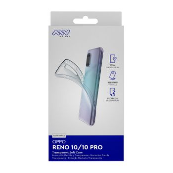 Myway Funda Compatible Con Oppo Reno 10/10 Pro Transparente