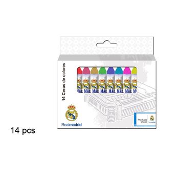 Set 14 De Ceras De Colores Real Madrid