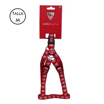 Arnés Para Perro Mediano Del Sevilla Fc Talla M Rojo Torso 38 A 57 Cm