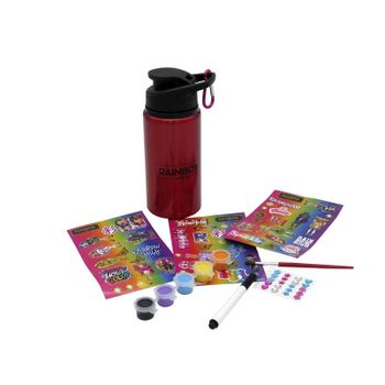 Botella De Aluminio Rainbow High 22x10x10 Cm ¡creala A Tu Gusto! Con Accesorios Para Decorar (cyp - Jm-01-rw)