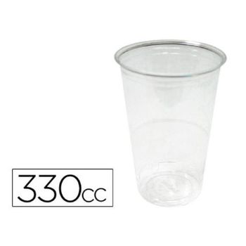 Vaso De Plastico Transparente 330cc Paquete De 50