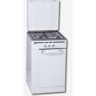 Cocina A Gas 3 Fuegos Rommer Cfs3fg Portabombonas Blanca