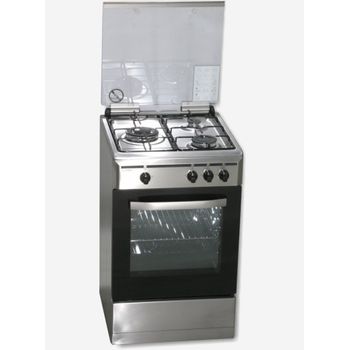 Rommer Vch 356 X Fg Cocina Cocina Independiente Plata, Acero Inoxidable Encimera De Gas