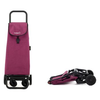 Silvano Carrito Compra Plegable Negro