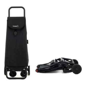 Carro de Compra Plegable 4 Ruedas GARMOL Loop 55l - Negro