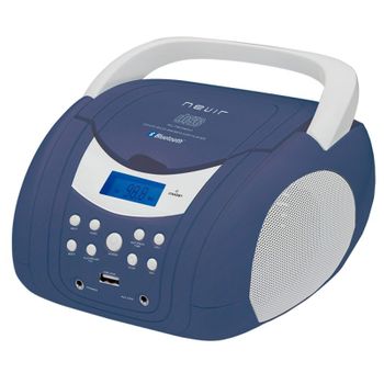 Radio Cd Nevir Nvr-483ub Azul Blanco Bluetooth