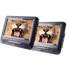 Dvd Portatil Nevir 2 Pantallas 7"