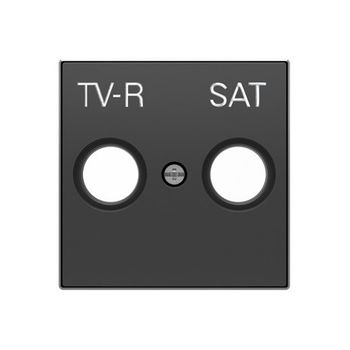 Tapa Toma Tv-r/sat Negro Soft Niessen Sky 8550.1 Ns