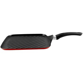 Asador Acero Esmaltado Vitrificado Magefesa Praga 27x27 Cm Granate