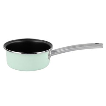 Swan Retro SWPS3020BLN Batería Cocina 3 Cazos 16 18 20cm, 3 Tapas Vidrio,  Aluminio Prensado 3mm, Inducción, Antiadherente Cerámica libre PFOA y PTFE,  Apta para todas las Cocinas, Vintage, Azul