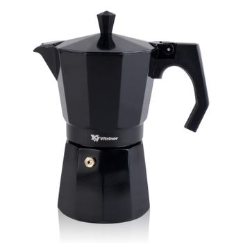 Vitrinor Cafetera Italiana 9 Tazas Inducci�n Black