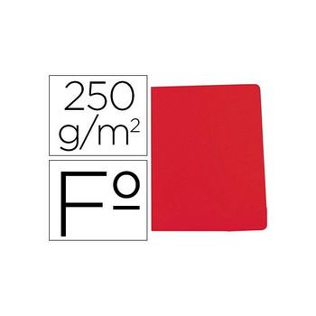 Subcarpeta Cartulina Gio Simple Intenso Folio Rojo 250g/m2 (pack De 50 Uds.)