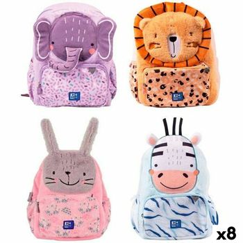 Mochila Infantil combinación de Neopreno y Microfibra con Bolsillos  Laterales para Agua Huhu de Momonsters