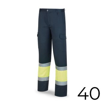 Calças Poliéster/algodao Bicolor Alta Visibilidade Azul/amarelo Tamanho 40 388pfxyfa/40 Marca