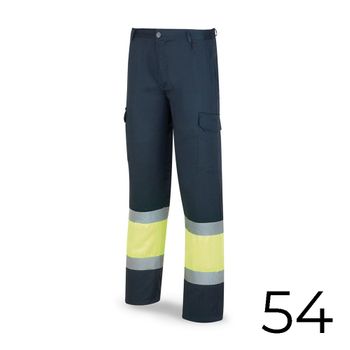 Calças Poliéster/algodao Bicolor Alta Visibilidade Azul/amarelo Tamanho 54 388pfxyfa/54 Marca