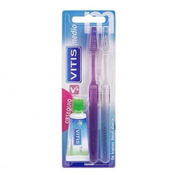 Vitis Cepillo Dental Adulto Medio Pack 2 Unidades