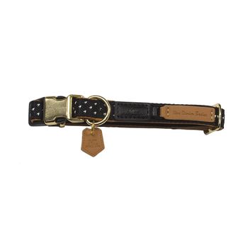 Collar Mac Leather Monaco Negro 36-48cm X 2cm
