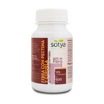 Fibra Con Pectina Y Ciruela 125 Comprimidos 600 Mg Sotya