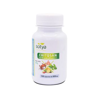 Chitosán + Té Verde + Vitamina C 100 Cápsulas 600 Mg Sotya