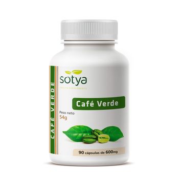 Café Verde 90 Cápsulas Vegetales De 600 Mg Sotya