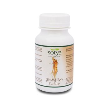 Ginseng Rojo Coreano 90 Cápsulas 500 Mg Sotya