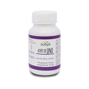 Aceite De Lino 110 Perlas De 702 Mg Sotya