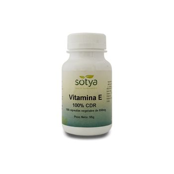 Vitamina E 100 Cápsulas 500 Mg Sotya