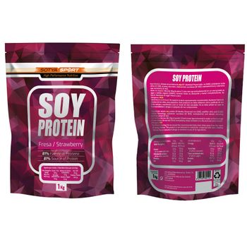 Sport Soy Protein Fresa 1000g Doypack Sotya