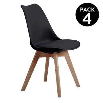 Pack 4 Sillas De Comedor Vanity 45 X 93 X 58 Cm con Ofertas en Carrefour