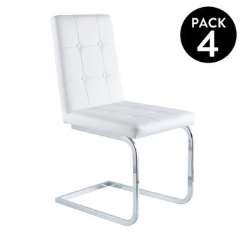 Pack 2 Sillas Comedor Bistro 84x54x48 Cm - Negra con Ofertas en Carrefour