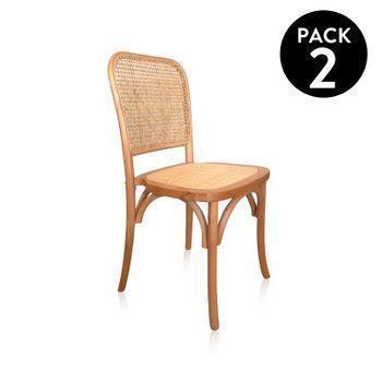 Pack 6 Sillas De Comedor Sakura 43 X 110 X 53 Cm con Ofertas en Carrefour