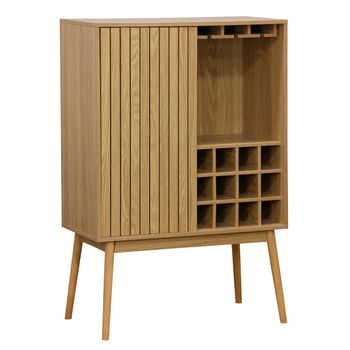 Mueble botellero madera 60 x 180 cms