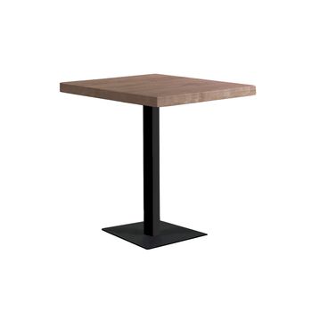 Adec Mesa Moss Cuadrada Roble American/negro 74x80x80 Cm