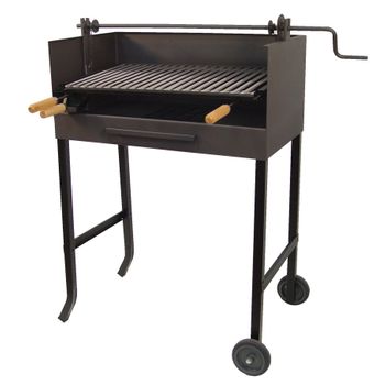 Barbacoa Con Elevador Y Parrilla Inox Imex El Zorro 61x40x107