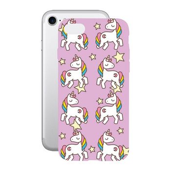 Funda Para Móvil Iphone 7/8 Ksix Flex Tpu Unicornio