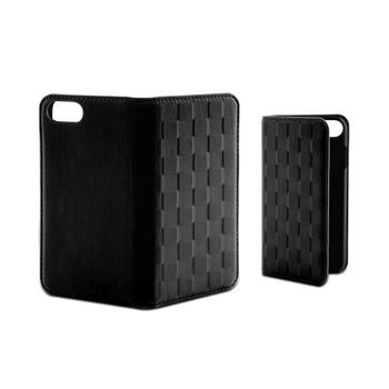 Funda Con Tapa Para Iphone Se 2022, Se 2020, 8 Y 7, Semirrígida, Standing, Negro