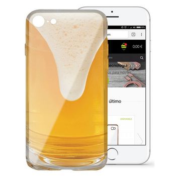 Funda Para Móvil Iphone 7/8 Flex Tpu Cerveza