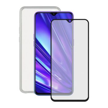 Protector De Pantalla Cristal Templado Para Móvil + Funda Para Móvil Realme 5 Pro Contact