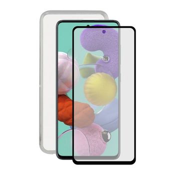 Protector De Pantalla Cristal Templado Para Móvil + Funda Para Móvil Samsung Galaxy A71 Contact