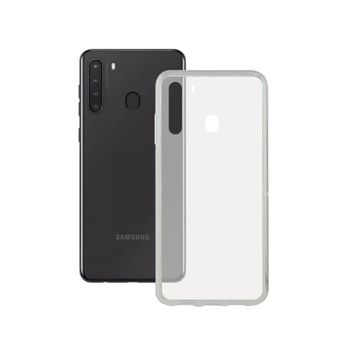 Funda Para Móvil Con Borde De Tpu Samsung Galaxy A21 Ksix Flex