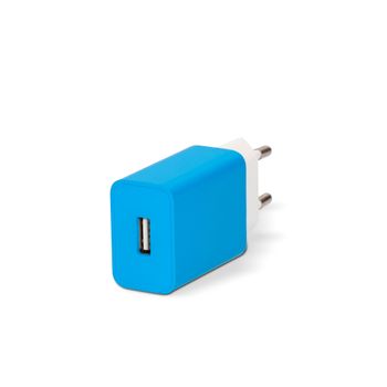 Cargador De Red Contact 10 W, Puerto Usb-a, Azul